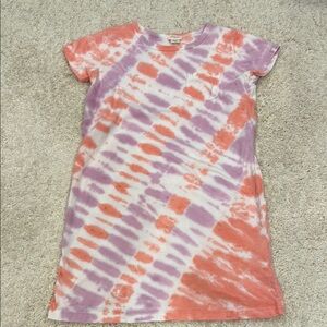J.Crew Crewcuts Tie-Dye Dress - Coral/Orange and Purple medium 8-9